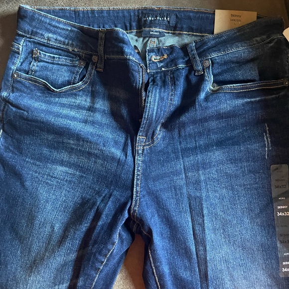 Men’s Aeropostale Jeans Skinny Jeans 36/32 new with tags - Picture 2 of 4